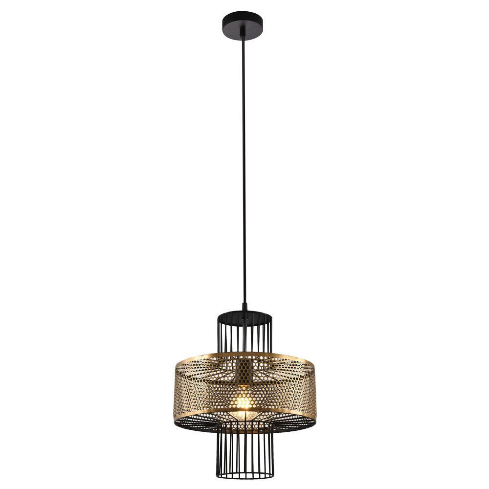 Suspension CASTELLO ∙ SSP748 ∙ 1хЕ27 ∙ black/gold ∙ metal