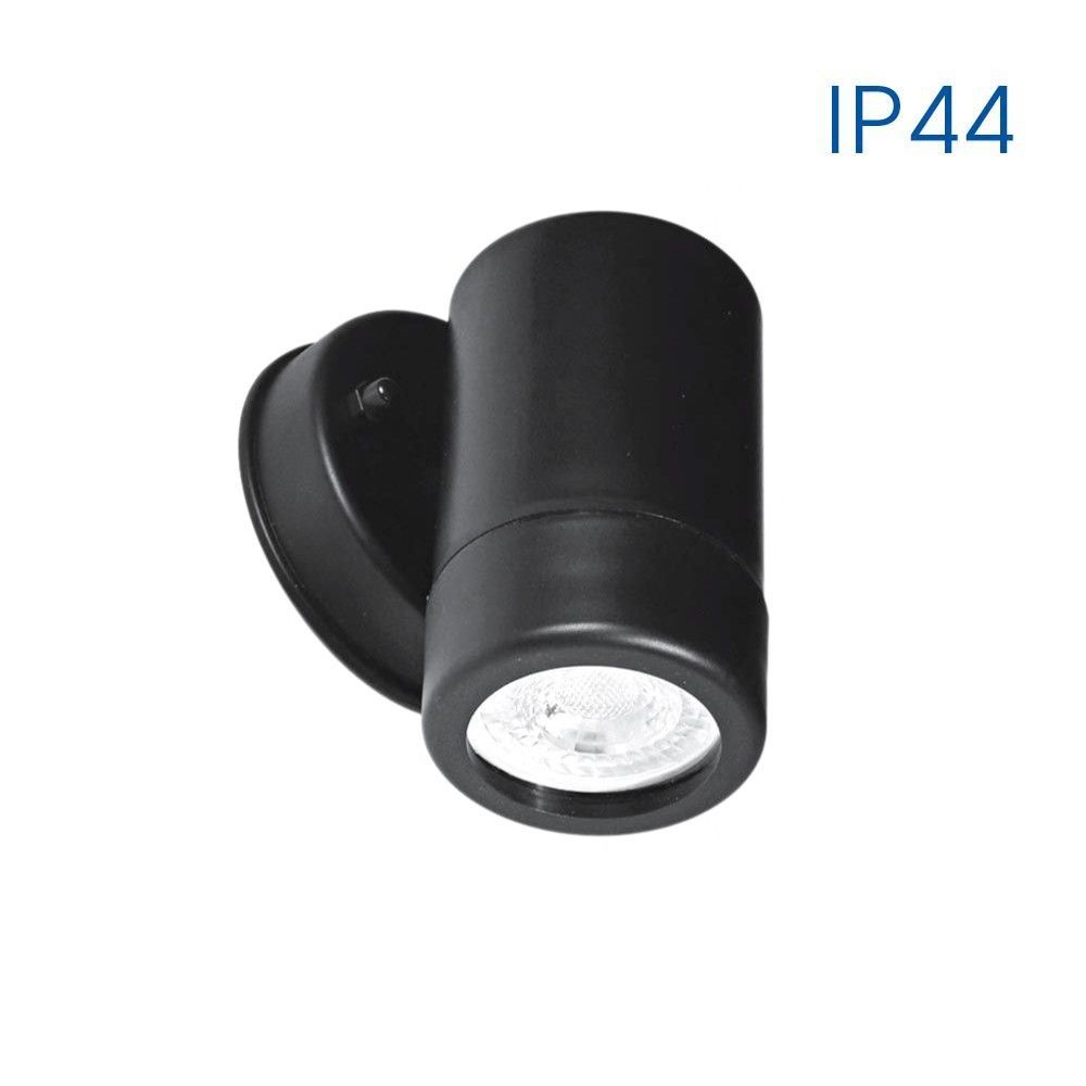 Facade lighting fixture NAVARA ∙ single ∙ 1xGU10 ∙ black ∙ IP44