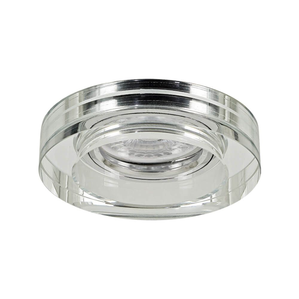 Decorative glass downlight CRYSTAL SL420 ∙ silver