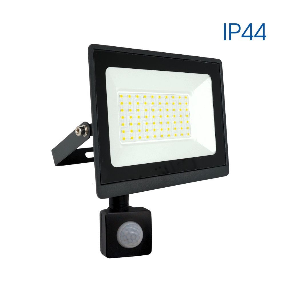 LED floodlight with sensor NYX LED ∙ 50W ∙ black ∙ 6400K ∙ IP44