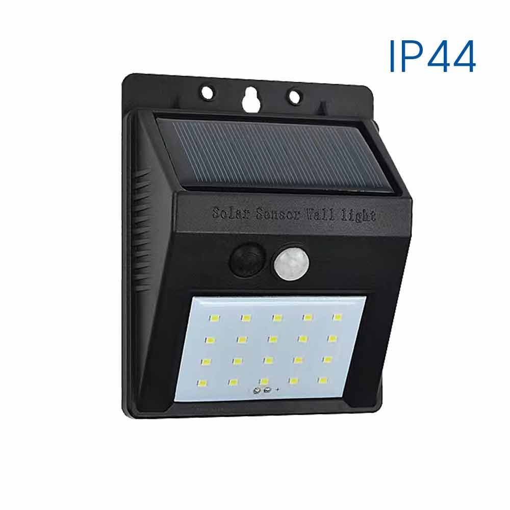 Solar LED lighting fixture with sensor PIN SOLAR LED ∙ 0.55W ∙ 110lm ∙ PIR ∙ 4000K ∙ IP44
