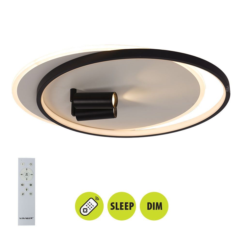 Мултифункционална LED плафониера с дистанционно ARAGON LED ∙ 86W ∙ CCT ∙ 3000-6000K