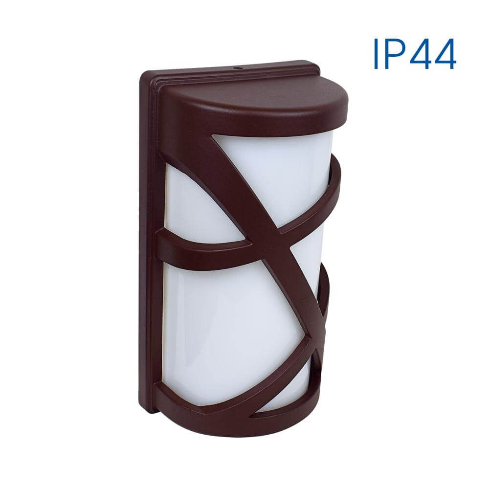 Waterproof wall lighting fixture MAUI ∙ 1 x E27 ∙ brown ∙ IP44