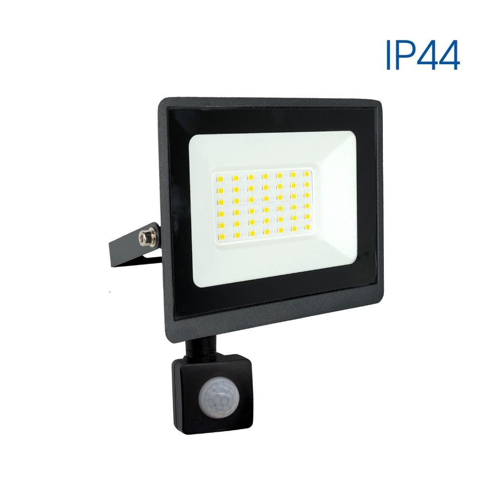 LED floodlight with sensor NYX LED ∙ 30W ∙ black ∙ 6400K ∙ IP44