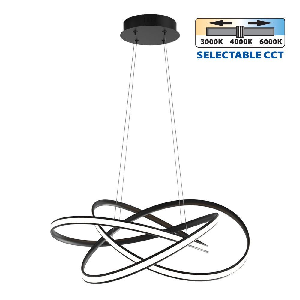 LED полилей MAREA LED ∙ 60W ∙ черно ∙ CCT-switch ∙ 3000-4000-6000K