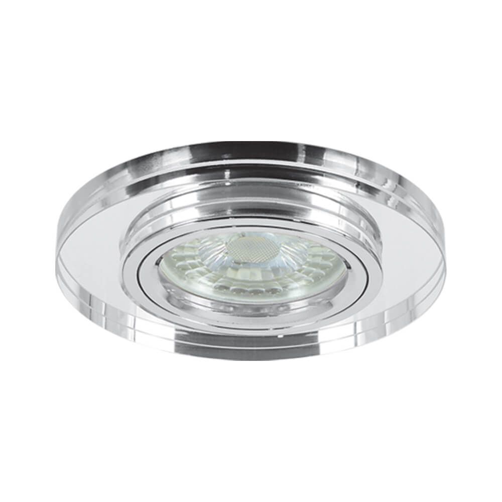 Decorative glass and aluminum downlight GRACE SL400 ∙ silver